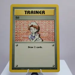 Pokemon TCG - Bill 91/102 Base Set Common WOTC 1999 - EXC/NM - Image 2