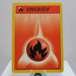 Pokemon TCG - Fire Energy 98/102 Base Set Common WOTC 1999 - EXC - Image 2