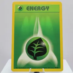 Pokemon TCG - Grass Energy 99/102 Base Set Common WOTC 1999 - EXC - Image 2