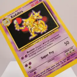 Pokemon TCG - Kadabra 32/102 Base Set Uncommon WOTC 1999 - EXC - Image 1