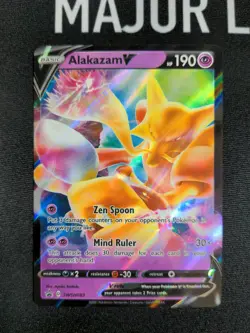 Pokemon TCG Alakazam V SWSH Black Star Promos SWSH083 Holo Promo - Image 2