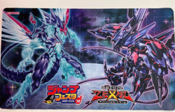 YuGiOh Zexal Double Galaxy Eyes Official Playmat Duel Field Jump Festa 2014 - Image 1