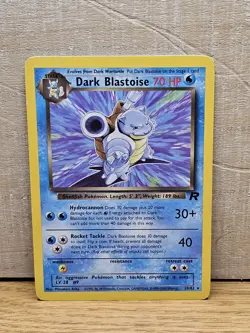 Dark Blastoise 20/82 Team Rocket Non-Holo Rare Pokemon Card TCG - Image 1