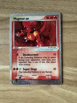 Pokemon TCG Magmar EX Ruby & Sapphire Holo Ultra Rare Card 100/109 Lightly Play - Image 1