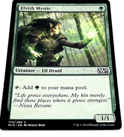 Magic the Gathering Elvish Mystic Magic 2015 173/269 Regular Common Card - Image 2