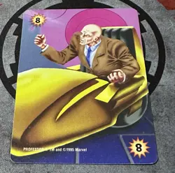 Fleer 1995 OverPower Marvel - ENERGY 8 Professor X Power Card Rare - Image 2