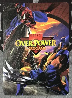 Fleer 1995 OverPower Marvel - ENERGY 8 Professor X Power Card Rare - Image 3