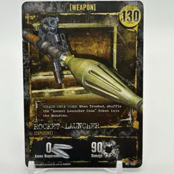 Resident Evil Deck Building Game Rocket Launcher WE-008 Weapon Card Bandai - Image 1