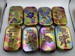 Lot Of 8 Pokemon Scarlet & Violet 151 Mini Tin Set : EMPTY TINS : Card Storage - Image 1