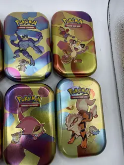 Lot Of 8 Pokemon Scarlet & Violet 151 Mini Tin Set : EMPTY TINS : Card Storage - Image 3