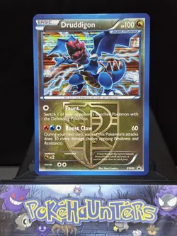 Pokemon Card Druddigon BW80 Holo Black & White Black Star Promo Light Play - Image 1