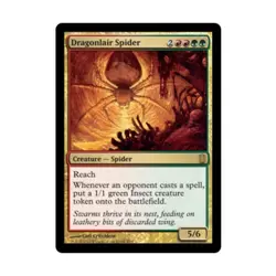 WOTC MtG Commander's Arsenal Dragonlair Spider (R) (Foil) EX - Image 1