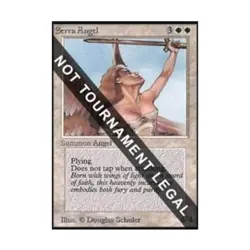 WOTC MtG Collector's Ed Serra Angel (CE) (U) EX - Image 1