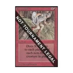 WOTC MtG Collector's Ed Earthquake (CE) (R) NM - Image 1