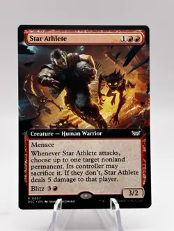Star Athlete 0057 Extended Art Duskmourn Commander DSC MTG NM - Image 1