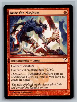 Magic MTG Dissension 4x Taste for Mayhem #75/180 TCG CCG Playset - Image 1