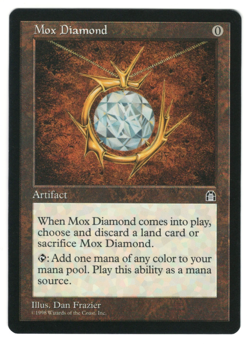 MTG Stronghold Mox Diamond #132 NM Reserved List - Image 1