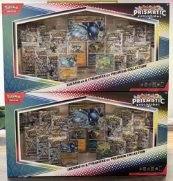 Pokemon TCG Prismatic Evolutions Costco 8 Mini-Tin Bundle SEALED x 2 - Image 1