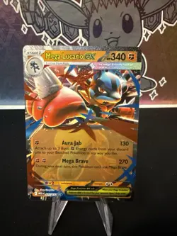 Pokemon TCG Mega Lucario ex Mega Evolution ENG 077/132 In Hand - Image 1