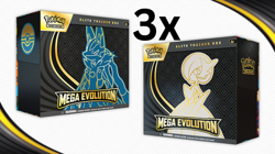 3x Pokemon TCG Mega Evolution Elite Trainer Box ETB Assorted SEALED ✅ PRESALE ✅ - Image 1
