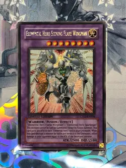 CT03-EN004 Elemental Hero Shining Flare Wingman Secret Rare LTD Ed MP YuGiOh TCG - Image 1