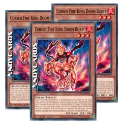 CURSED FIRE KING DOOM BURST 3x • Comune • MP25 EN436 • 1Ed • Yugioh! • ANDYCARDS - Image 1
