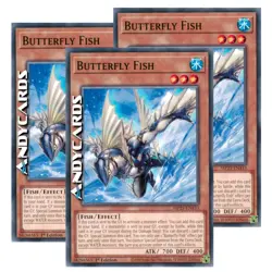 BUTTERFLY FISH 3x • (Pesce Farfalla) • Comune • MP25 EN433 • 1Ed • Yugioh! - Image 1