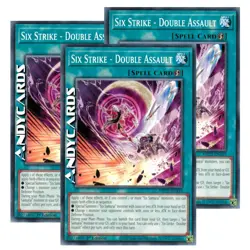 SIX STRIKE - DOUBLE ASSAULT 3x • Comune • MP25 EN419 • 1Ed • Yugioh! • ANDYCARDS - Image 1