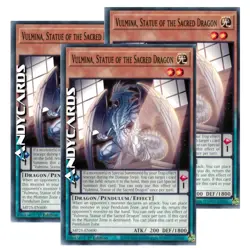 VULMINA, STATUE OF THE SACRED DRAGON 3x • Comune • MP25 EN400 • 1Ed • Yugioh! - Image 1