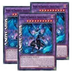 VEIDOS THE DRAGON OF ENDLESS DARKNESS 3x • Comune • MP25 EN373 • 1Ed • Yugioh! - Image 1