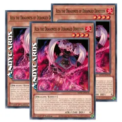 AIZA THE DRAGONESS OF DERANGED DEVOTION 3x • Comune • MP25 EN370 • 1Ed • Yugioh! - Image 1