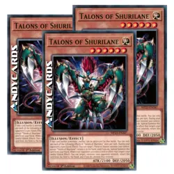 TALONS OF SHURILANE 3x (Artigli Di Shurilane) Comune • MP25 EN347 • 1Ed • Yugioh - Image 1