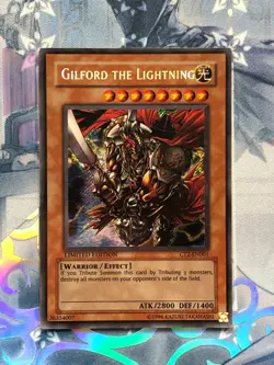 CT2-EN001 Gilford the Lightning Secret Rare Limited Edition MP! YuGiOh TCG - Image 1