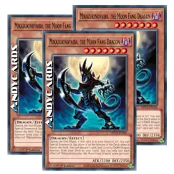 MIKAZUKINOYAIBA, THE MOON FANG DRAGON 3x • Comune • MP25 EN346 • 1Ed • Yugioh! - Image 1