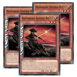 RAGNARAIKA SAMURAI BEETLE 3x • (Scarabeo) • Comune • MP25 EN343 • 1Ed • Yugioh! - Image 1