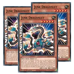 JUNK DRAGONLET 3x • (Dragopresa Rottame) • Comune • MP25 EN340 • 1Ed • Yugioh! - Image 1