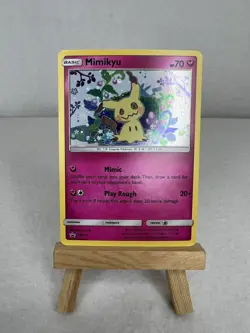 Mimikyu Sun & Moon Black Star Promo SM163 Holo Pokemon TCG Card Near Mint/Mint - Image 1