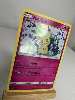 Mimikyu Sun & Moon Black Star Promo SM163 Holo Pokemon TCG Card Near Mint/Mint - Image 2