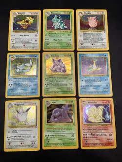 Vintage Rare Holo Pokemon Card Lot WOTC 1999 Nidoking & Nidoqueen + More -MP/HP - Image 1