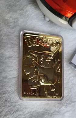 Pokemon Pikachu 23k Gold Plated Trading Card 1999 Limited Edition - Image 3