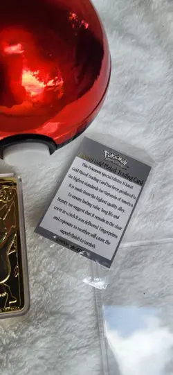 Pokemon Pikachu 23k Gold Plated Trading Card 1999 Limited Edition - Image 5