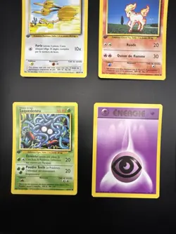 1999 1st Edition Pokemon (12 cards) French Base Set Lot UC/C Ponyta Charmeleon - Image 5