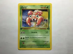 Bellsprout 49 & Venonat 63 & Paras 59 1st Edition Jungle Pokemon Cards Near Mint - Image 5