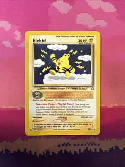 Pokemon Card Elekid Neo Genesis Rare 22/111 Near Mint - Image 1