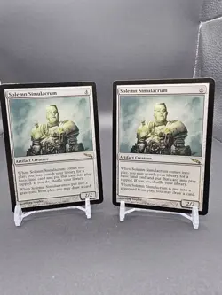 2x Solemn Simulacrum - LP MTG Mirrodin - Artifact - 245/306 Magic the Gathering - Image 1