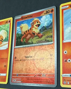 Growlithe + Arcanine Pokemon Cards, Set of 10 Cards with 1 Reverse Holo Fire - Image 2