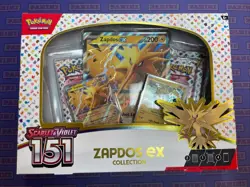 Pokemon TCG Zapdos Ex Collection Box Scarlet and Violet 151 Cards - Image 1
