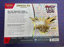 Pokemon TCG Zapdos Ex Collection Box Scarlet and Violet 151 Cards - Image 2