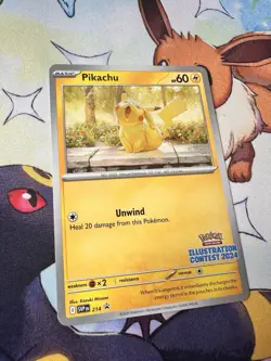 Pikachu SVP214 Illustration Contest 2024 Promo Pokemon Card SV BSP PTCG NM - Image 2