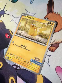 Pikachu SVP214 Illustration Contest 2024 Promo Pokemon Card SV BSP PTCG NM - Image 3